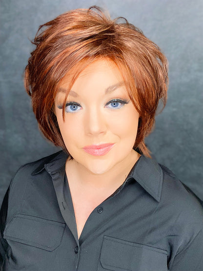 CHARLOTTE SHEER PLUM NHS Luxury Wig *Sample A NOT RETURNABLE*