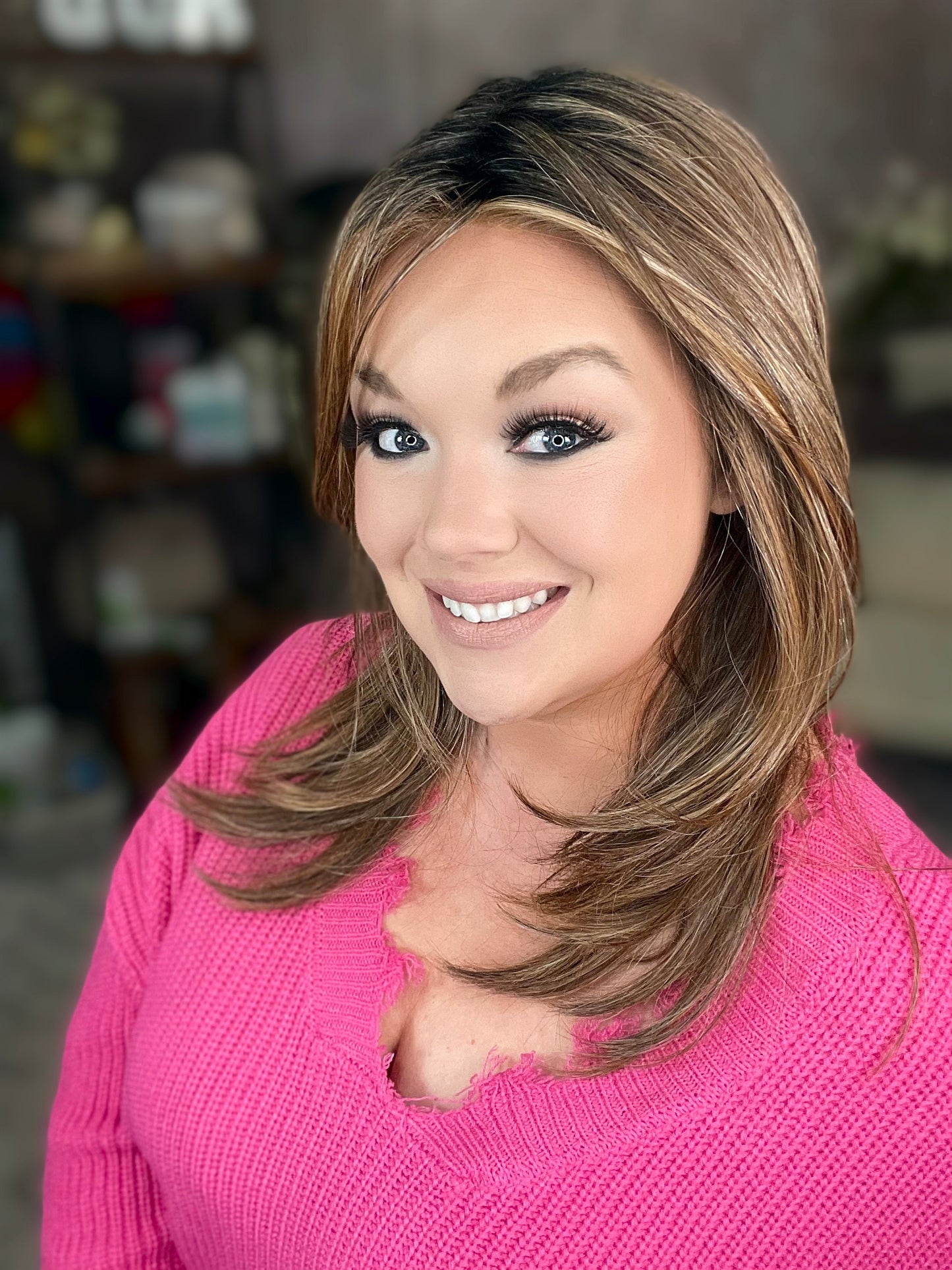 MARIAH MOCHA SWIRL HS STANDARD LUXURY WIG NEW W/OUT TAGS LW3-AC1	.