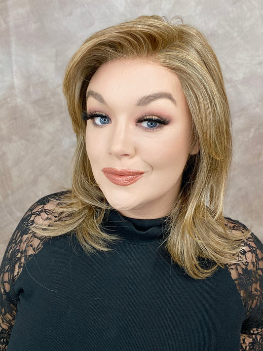 NICOLA COOL BROWN (Sunkissed Brown) HS Luxury Wig *Sample A NOT RETURNABLE*