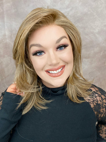 NICOLA COOL BROWN (Sunkissed Brown) HS Luxury Wig *Sample A NOT RETURNABLE*