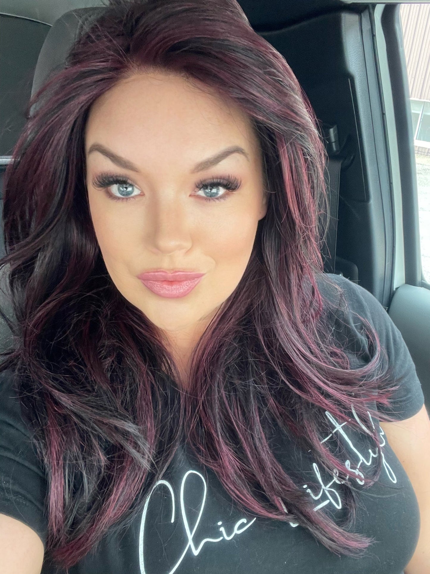 BRIDGETTE BURGUNDY BLEND HS PREMIUM LUXURY WIG *SAMPLE A NOT RETURNABLE*