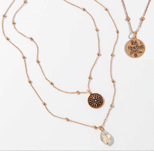 This Too Shall Pass Star Dainty Necklace