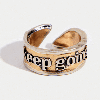 Keep Going Remember Adjustable Ring