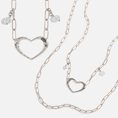 Love Open Heart Long Chain Necklace