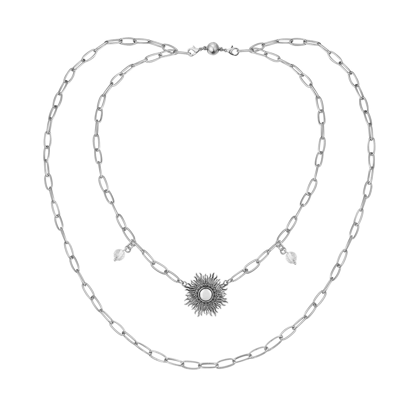 Perfectly Imperfect Starburst Long Chain Necklace