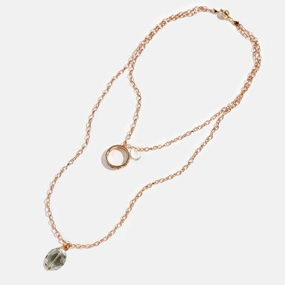 I Am Satisfied Where I Am and Eager For More Ring Original Necklace