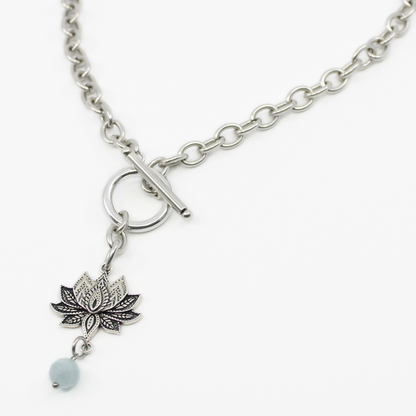 Have Faith Lotus Choker Necklace