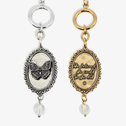 She Believed She Could Butterfly Choker Necklace