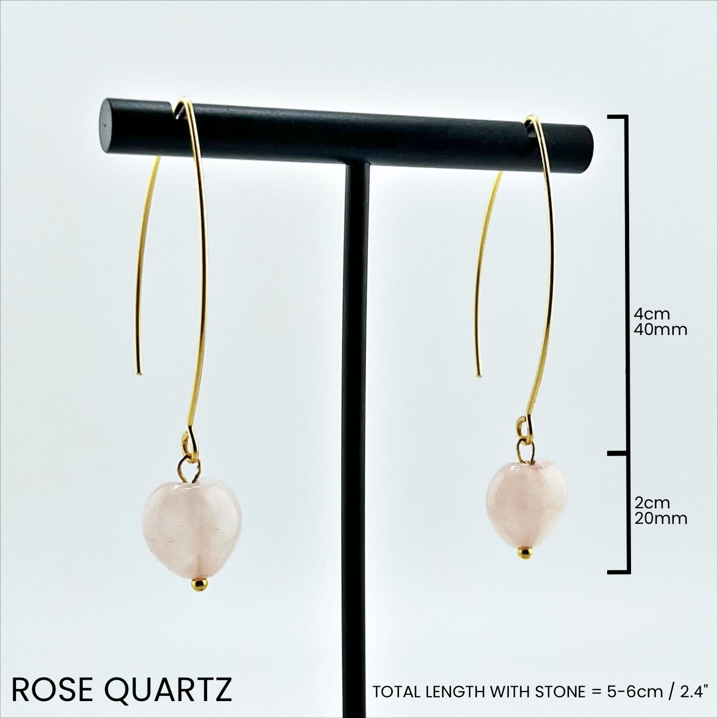 Small Stone Drop Earrings