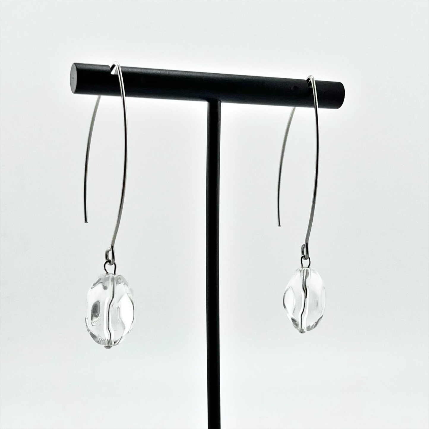 Small Stone Drop Earrings