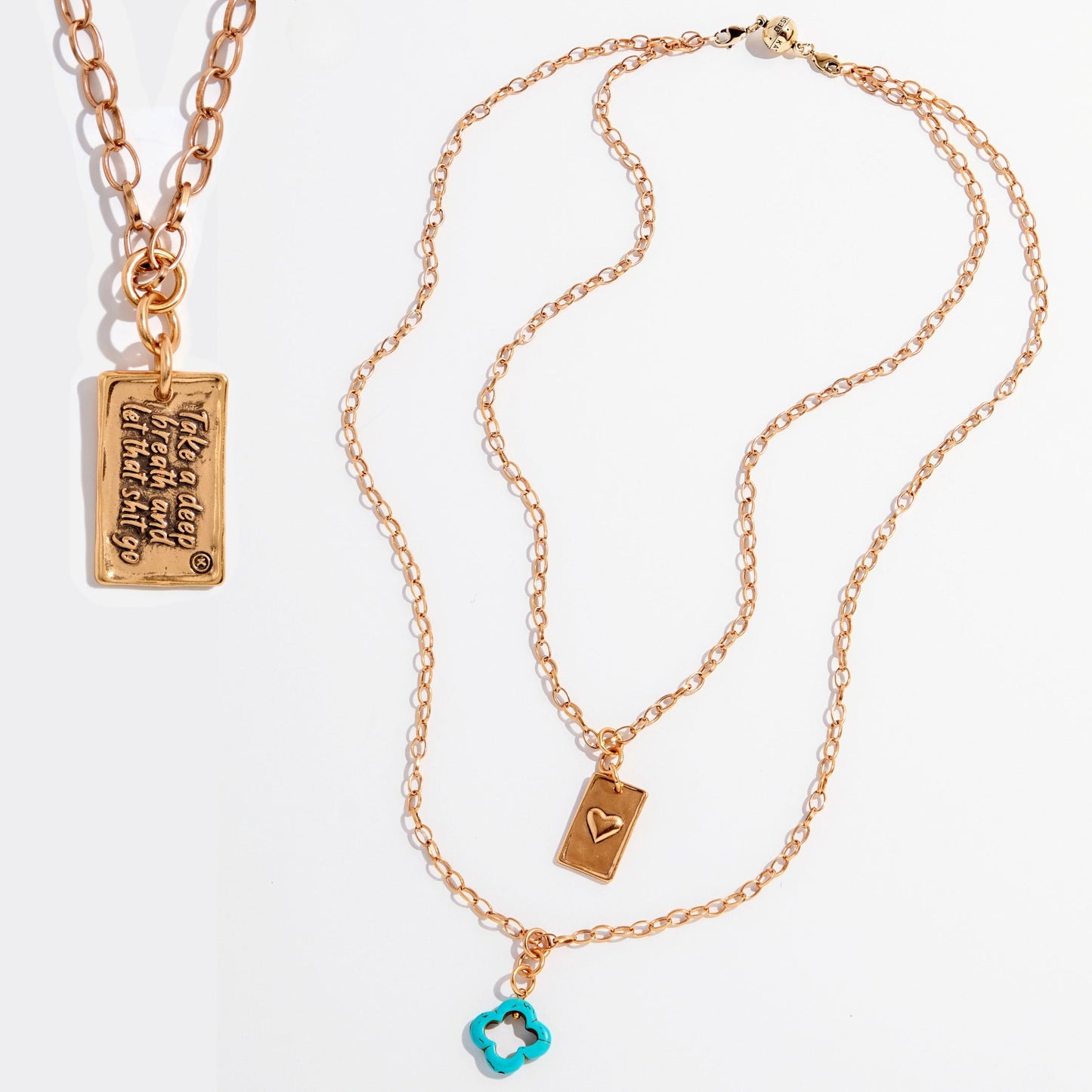 Take a Deep Breath and Let That Shit Go Original Lite Necklace