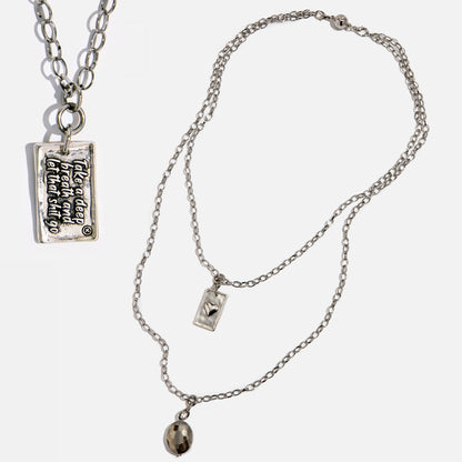 Take a Deep Breath and Let That Shit Go Original Lite Necklace